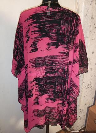 Асимметричная,яркая туника-блузка,пляжная туника,большого размера-оверсайз,bonprix4 фото