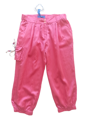 Комплект шелковый брюки-капри-джоггеры + футболка to be too tf5801 розовый xs-s2 фото