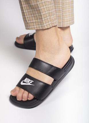 Шлепанцы женские  nike benassi duo ultra side black1 фото