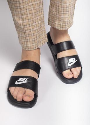 Шлепанцы женские  nike benassi duo ultra side black2 фото