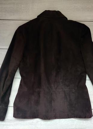 Замшева коричнева куртка l9 фото