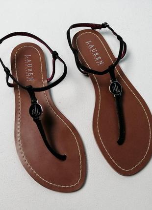 Новые брендовые кожаные босоножки сандалии ralph lauren