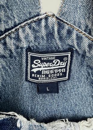 Джинсовый комбинезон superdry оригинал9 фото