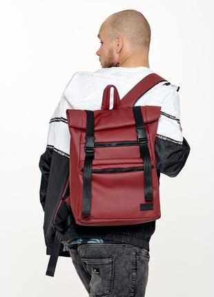 Чоловічий рюкзак ролл sambag rolltop zard бордо
