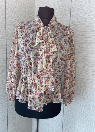Блуза zara цветочного принта2 фото