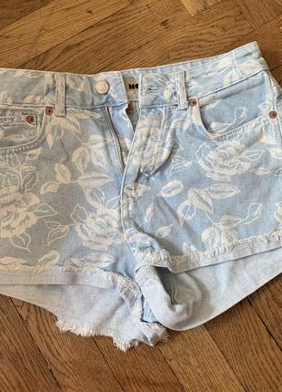 Шорты джинсовые короткие