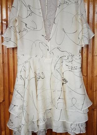 Нежное воздушное платье h&amp;m conscious.6 фото