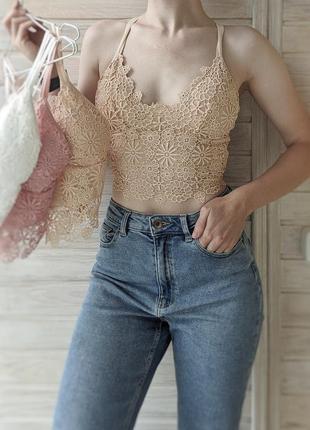 Кружевной топ браллет