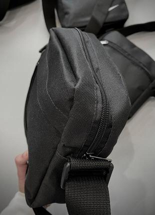 Черный мессенджер через плечо  ⁇  сумка найк  ⁇  мессенджер nike4 фото
