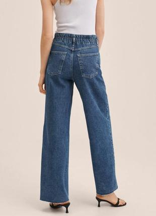 Широкие длинные джинсы от mango, 34, 36р, испания, оригинал4 фото
