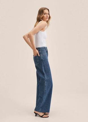 Широкие длинные джинсы от mango, 34, 36р, испания, оригинал5 фото