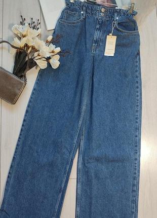 Широкие длинные джинсы от mango, 34, 36р, испания, оригинал7 фото