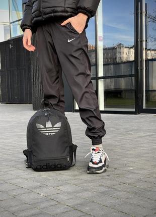 Рюкзак black большое лого adidas7 фото