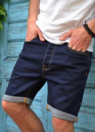 Оригинальные джинсовые мужские шорты от бренда man2 фото