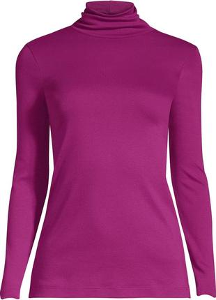 Женская хлопковая водолазка supima с длинным рукавом