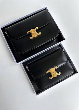 Шикарная кожаная сумочка celine лучшее качество