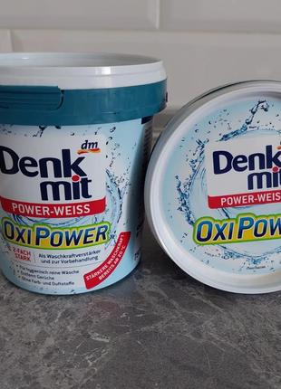 Плямовивідник denkmit oxi power weiss 750 г для білого1 фото