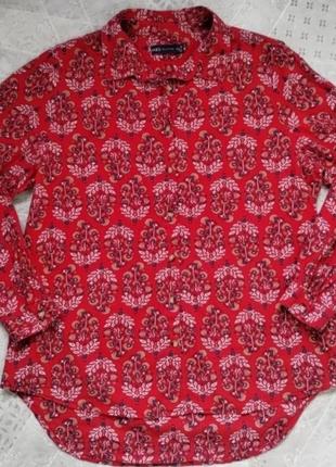 Червона рубашка сорочка блузка