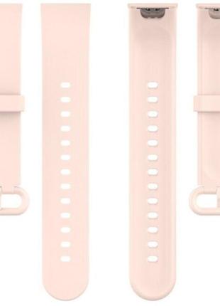 Силиконовый ремешок для xiaomi mi watch 2 lite pink( пудровый розовый )2 фото