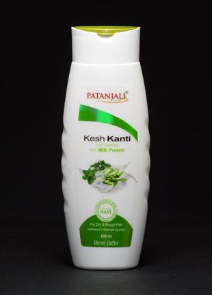 Индийский шампунь милк протеин патанжали patanjali kesh kanti milk protein 200 мл1 фото