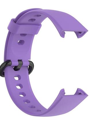 Силиконовый ремешок для xiaomi mi watch 2 lite / redmi watch purple ( сиреневый)1 фото