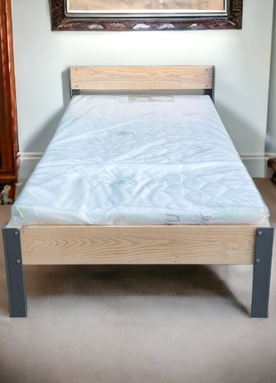 В наявності. ліжко односпальне цільноламельне ясеневе scandi4 фото