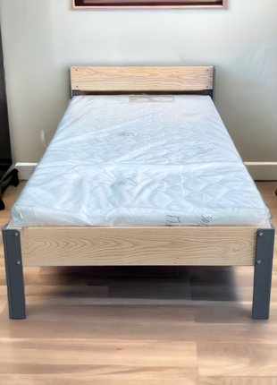 В наявності. ліжко односпальне цільноламельне ясеневе scandi2 фото