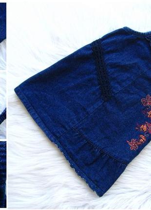 Стильный джинсовое платье сарафан tcf