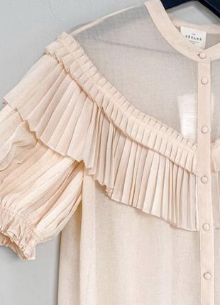 Нежнорозовая блуза sezane paris