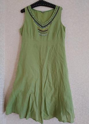Элегантное платье зеленая 16 индия