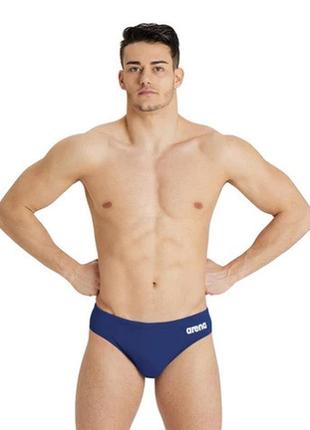 Плавки-слепы для мужчин arena men's team swim briefs solid синий, белый чел 85 ku-22