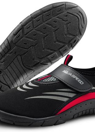 Аквашузы aqua speed ​​aqua shoe model 27d 7625 черный, серый, красный уни 41 ku-22