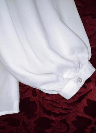 Белая вышиванка белоснежная блузка с тёмно-синей вышивкой8 фото