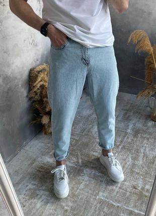 Премиум джинсы мом оверсайз свободного кроя трендовые стильные качественные мужские1 фото