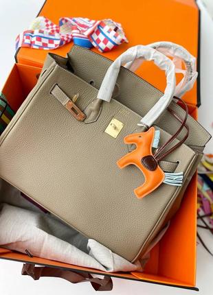 Сумка hermes birkin 35 см бежева