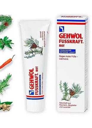 Червоний бальзам для сухої шкіри gehwol fusskraft rot 75 мл