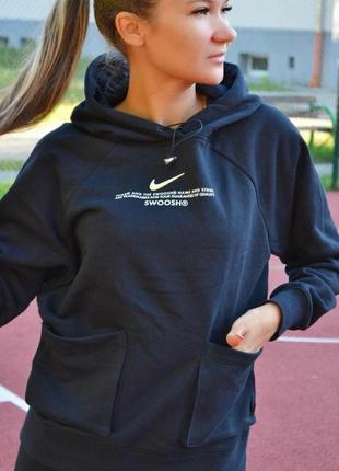 Черный женский свитшот nike sportwear original