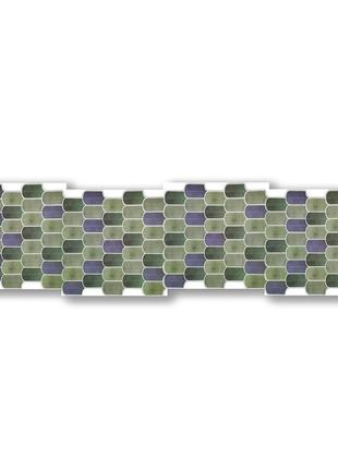 Самоклеющаяся полиуретановая плитка серо-фиолетовая мозаика 305х305х1мм (d) sw-00001194 ku-227 фото