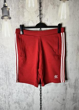 Крутые оригинальные мужские спортивные красные шорты adidas originals размер м