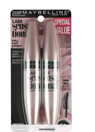 Американська туш lash sensational від maybelline new york3 фото