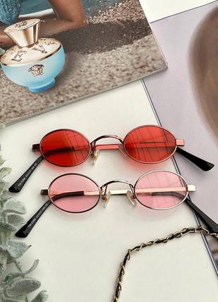 Женские солнцезащитные очки круглые яркие цвета3 фото