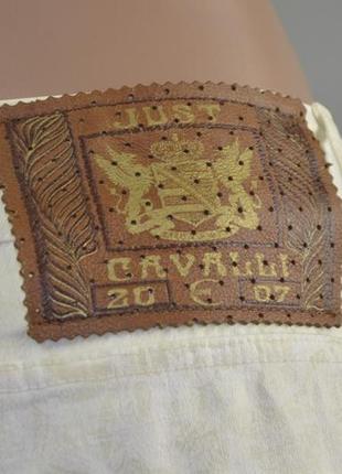 Just cavalli брендовые джинсы с узорами (44) зауженные4 фото
