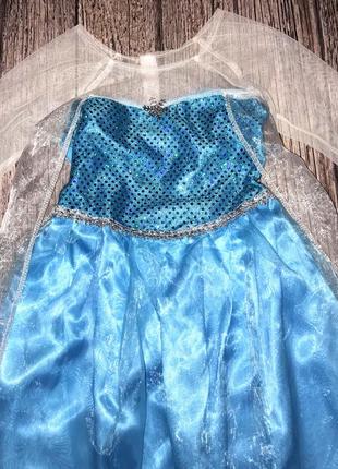 Новогоднее платье эльза холодное сердце для девочки 8-9 лет, 128-134 см6 фото