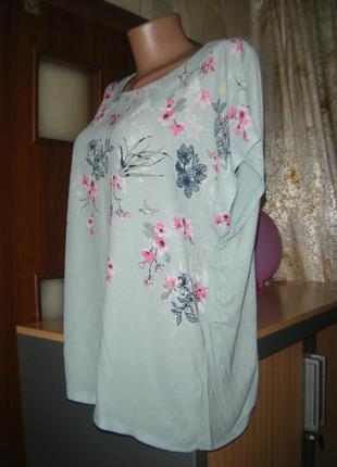 Комфортна блуза з коротким рукавом, розмір l4 фото