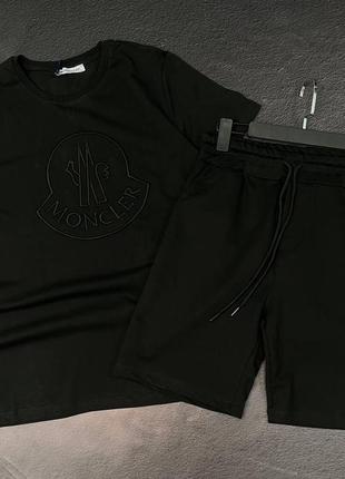 💜есть наложка 💜мужской спортивный костюм "moncler" ❤️lux качество футболка + шорты