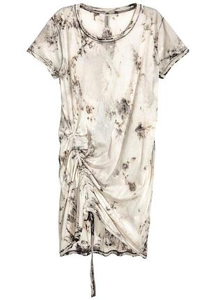 Плаття футболка h&m 0512148 s сірий /чорний