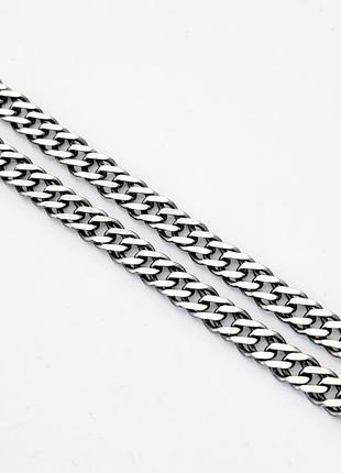 Серебряная цепочка с чернением 50 см.