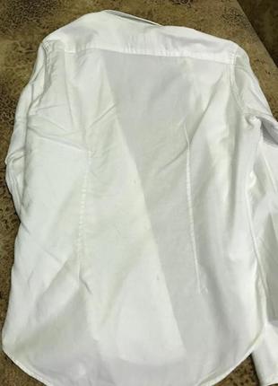 Рубашка zara man мужская белая slim fit s3 фото