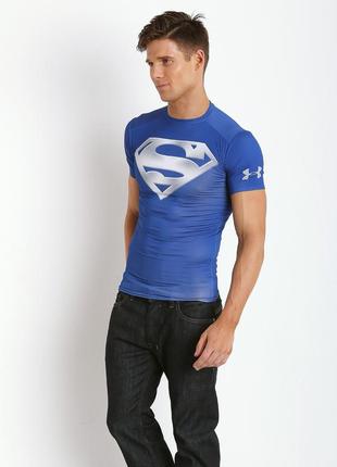 Футболка компресійка термо under armour chrome superman heatgear