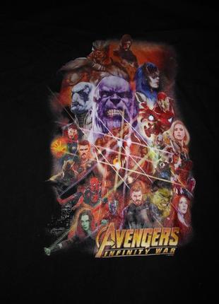 Футболка чорна унісекс marvel avengers infinity war 2xl s m l війна безкінечності каміння танос халк2 фото